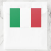 Sticker Rectangulaire Drapeau d'Italie (Sac)
