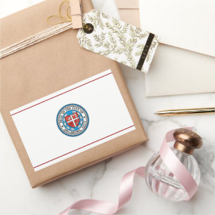 Sticker Rectangulaire Drapeau d'Oklahoma City (Oklahoma)