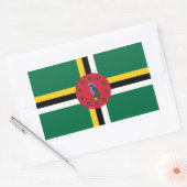 Sticker Rectangulaire Drapeau dominicain (Enveloppe)