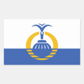 Sticker Rectangulaire Drapeau d'Orlando, Floride (Devant)