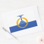 Sticker Rectangulaire Drapeau d'Orlando, Floride (Enveloppe)