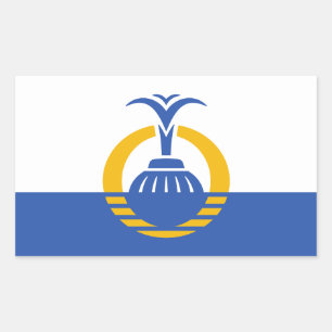 Sticker Rectangulaire Drapeau d'Orlando, Floride