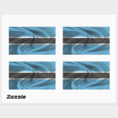 Sticker Rectangulaire Drapeau du Botswana (Feuille)