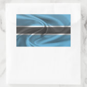 Sticker Rectangulaire Drapeau du Botswana (Sac)