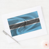 Sticker Rectangulaire Drapeau du Botswana (Enveloppe)