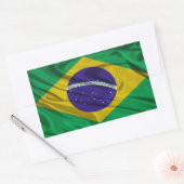 Sticker Rectangulaire Drapeau du Brésil (Enveloppe)