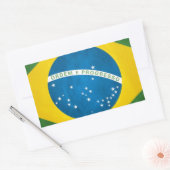 Sticker Rectangulaire Drapeau du Brésil (Enveloppe)
