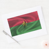 Sticker Rectangulaire Drapeau du Burkina Faso (Enveloppe)