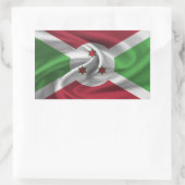 Sticker Rectangulaire Drapeau du Burundi (Sac)