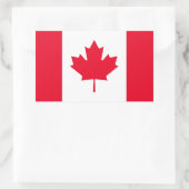 Sticker Rectangulaire Drapeau du Canada (Sac)
