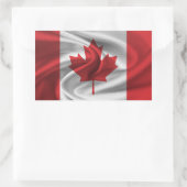 Sticker Rectangulaire Drapeau du Canada (Sac)