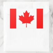Sticker Rectangulaire Drapeau du Canada (Sac)