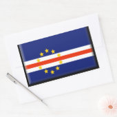 Sticker Rectangulaire Drapeau du Cap-Vert (Enveloppe)