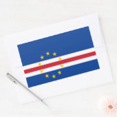 Sticker Rectangulaire Drapeau du Cap-Vert (Enveloppe)