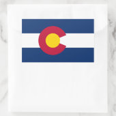 Sticker Rectangulaire Drapeau du Colorado (Sac)
