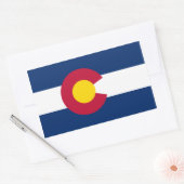 Sticker Rectangulaire Drapeau du Colorado (Enveloppe)