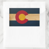 Sticker Rectangulaire Drapeau du Colorado (Sac)