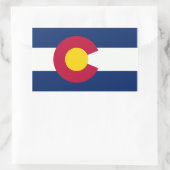 Sticker Rectangulaire Drapeau du Colorado (Sac)