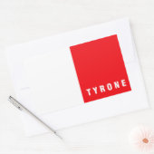 Sticker Rectangulaire Drapeau du comté de Tyrone Irlande du Nord Royaume (Enveloppe)