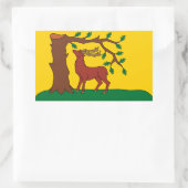 Sticker Rectangulaire Drapeau du comté historique de Berkshire Rectangul (Sac)