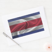 Sticker Rectangulaire Drapeau du Costa Rica (Enveloppe)