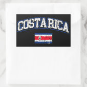 Sticker Rectangulaire Drapeau du Costa Rica (Sac)