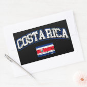 Sticker Rectangulaire Drapeau du Costa Rica (Enveloppe)