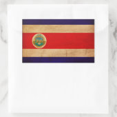 Sticker Rectangulaire Drapeau du Costa Rica (Sac)