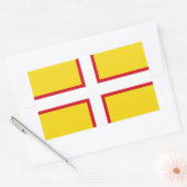 Sticker Rectangulaire Drapeau du Dorset (Enveloppe)
