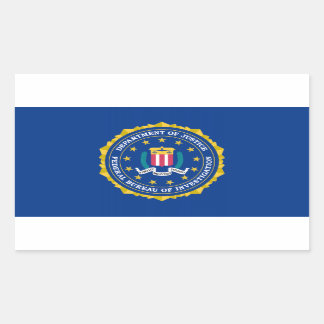 Sticker Rectangulaire Drapeau du FBI