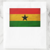 Sticker Rectangulaire Drapeau du Ghana (Sac)