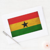 Sticker Rectangulaire Drapeau du Ghana (Enveloppe)