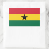 Sticker Rectangulaire Drapeau du Ghana (Sac)