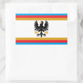 Sticker Rectangulaire Drapeau du Grand-Duché de Prusse orientale (Sac)