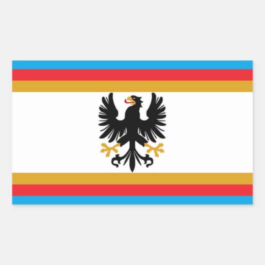 Sticker Rectangulaire Drapeau du Grand-Duché de Prusse orientale (Devant)