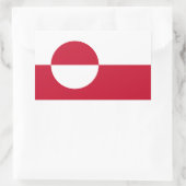 Sticker Rectangulaire Drapeau du Groenland (Sac)