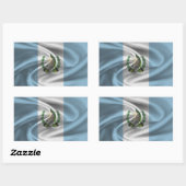 Sticker Rectangulaire Drapeau du Guatemala (Feuille)