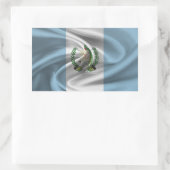 Sticker Rectangulaire Drapeau du Guatemala (Sac)