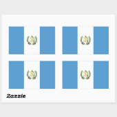 Sticker Rectangulaire Drapeau du Guatemala (Feuille)