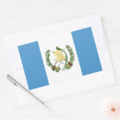 Sticker Rectangulaire Drapeau du Guatemala - Amérique centrale (Enveloppe)