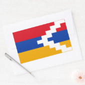 Sticker Rectangulaire Drapeau du Haut-Karabagh (Enveloppe)