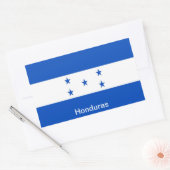 Sticker Rectangulaire Drapeau du Honduras (Enveloppe)