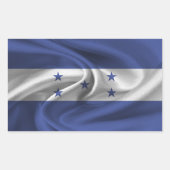 Sticker Rectangulaire Drapeau du Honduras (Devant)