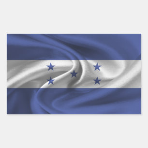 Sticker Rectangulaire Drapeau du Honduras