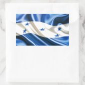 STICKER RECTANGULAIRE DRAPEAU DU HONDURAS (Sac)
