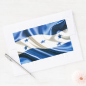 STICKER RECTANGULAIRE DRAPEAU DU HONDURAS (Enveloppe)