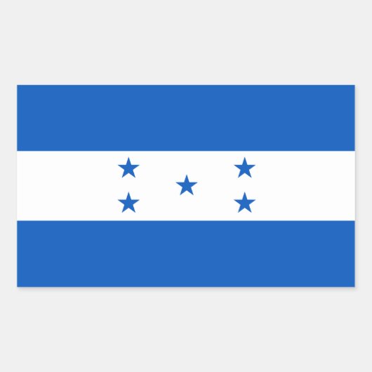 Sticker Rectangulaire Drapeau du Honduras (Devant)