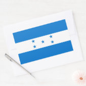 Sticker Rectangulaire Drapeau du Honduras HN (Enveloppe)