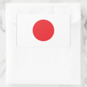Sticker Rectangulaire Drapeau du Japon (Sac)