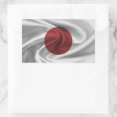 Sticker Rectangulaire Drapeau du Japon (Sac)